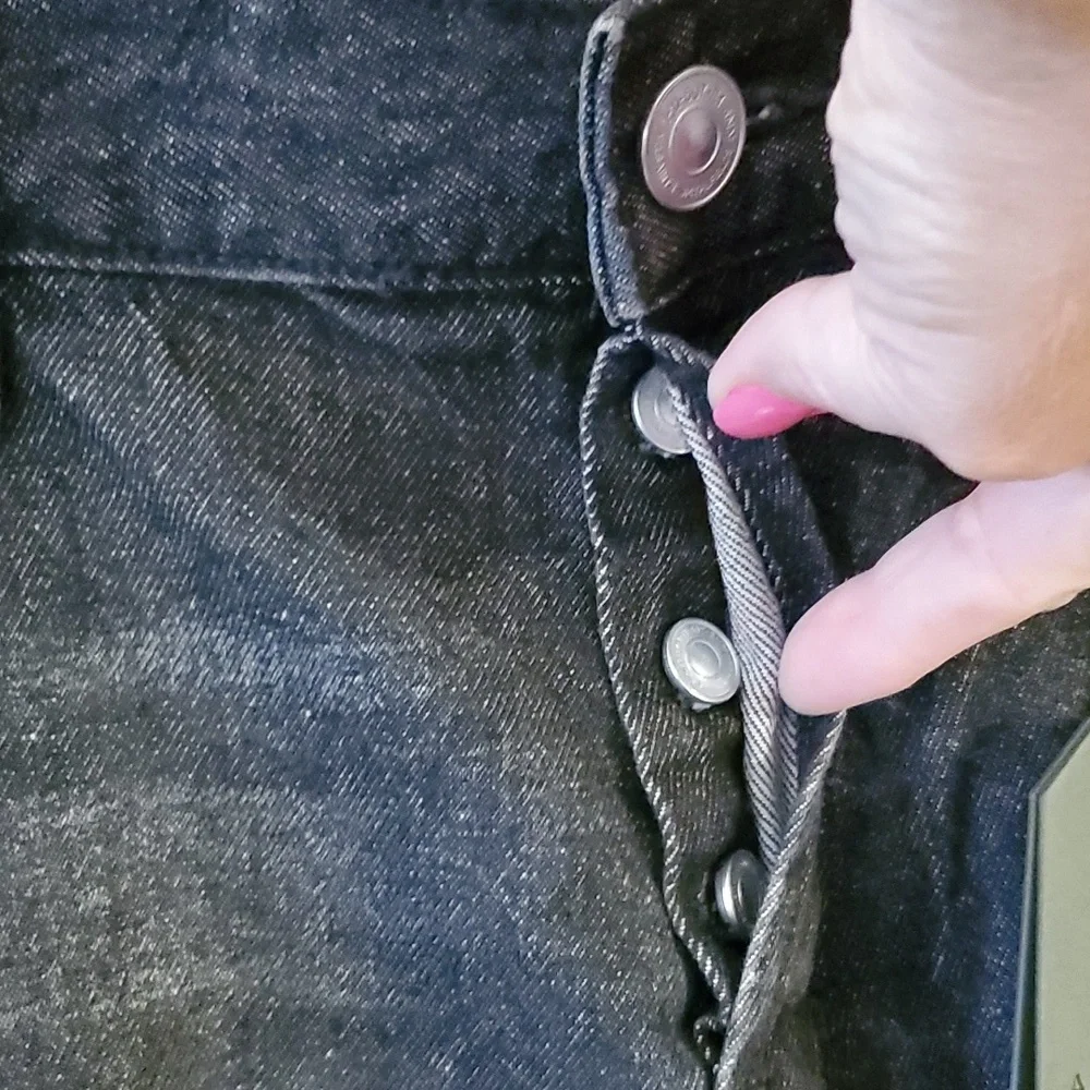 All Saints Switch Skinny Raw Hem Denim Shorts Size 32 NWT'S - Picture 6 of 13